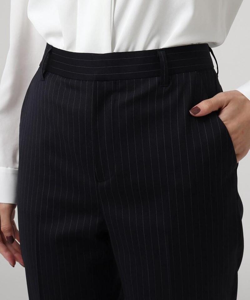 ファインウーステッド センタープレスクロップトパンツ