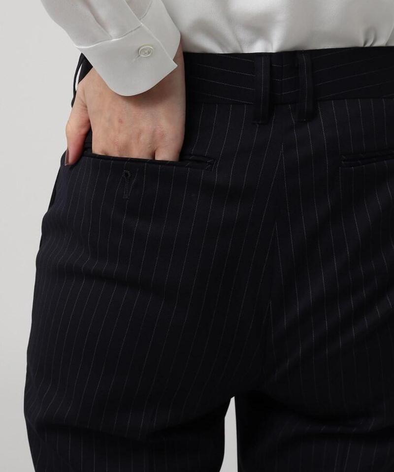 ファインウーステッド センタープレスクロップトパンツ