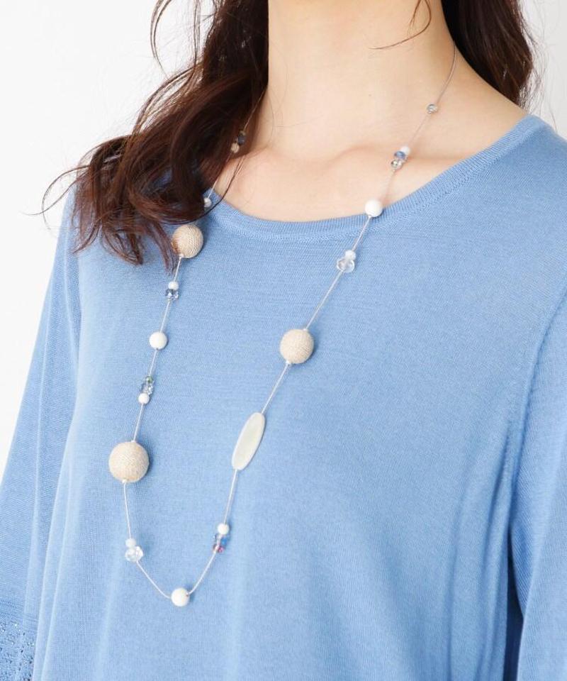 マルチモチーフロングネックレス