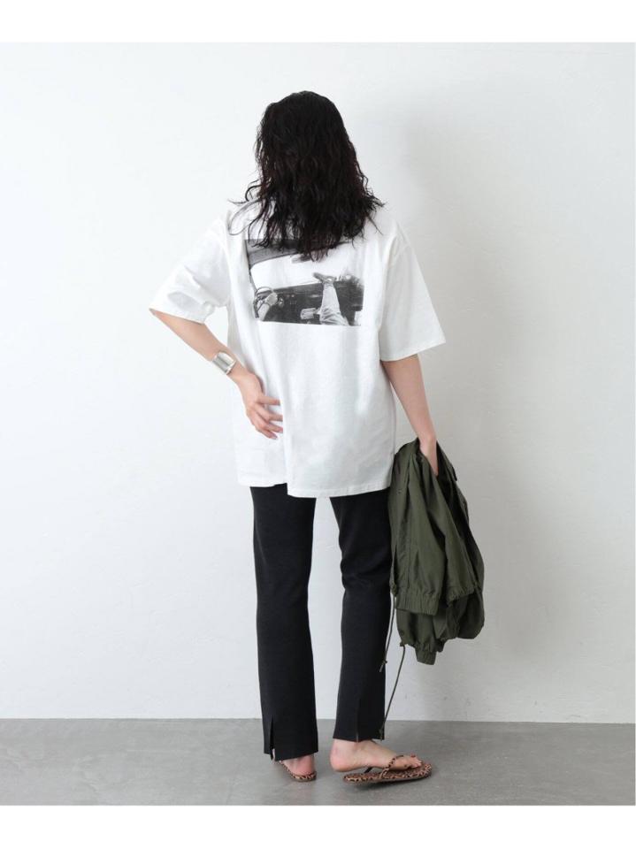 【CAL O LINE/キャルオーライン】 FEET IN VAN WINDOW SS TEE:Tシャツ◆（JOURNAL STANDARD L'ESSAGE）