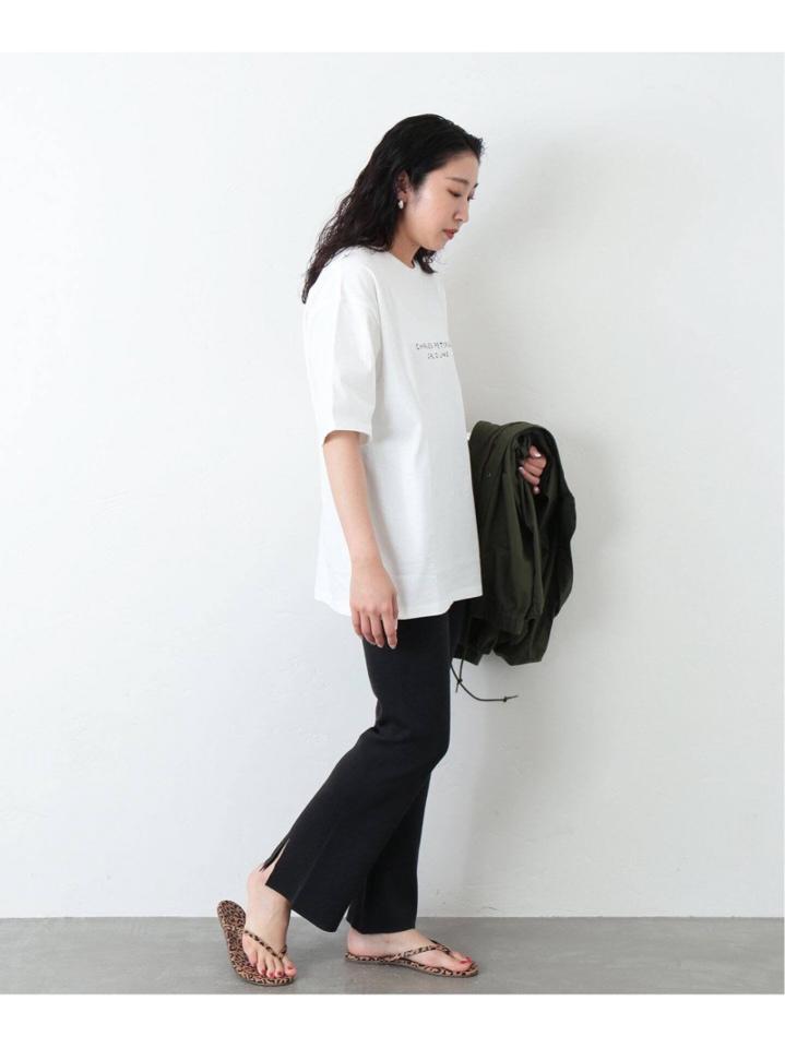 【CAL O LINE/キャルオーライン】 FEET IN VAN WINDOW SS TEE:Tシャツ◆（JOURNAL STANDARD L'ESSAGE）