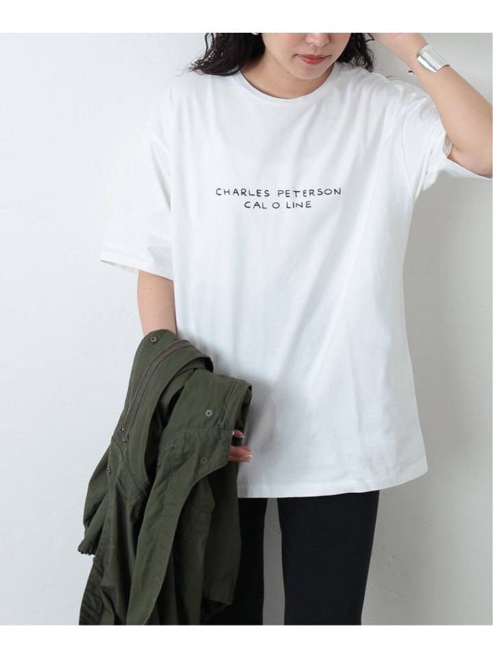 【CAL O LINE/キャルオーライン】 FEET IN VAN WINDOW SS TEE:Tシャツ◆（JOURNAL STANDARD L'ESSAGE）
