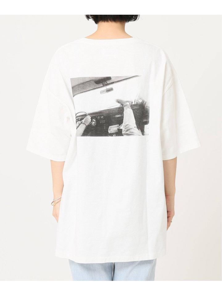 【CAL O LINE/キャルオーライン】 FEET IN VAN WINDOW SS TEE:Tシャツ◆（JOURNAL STANDARD L'ESSAGE）