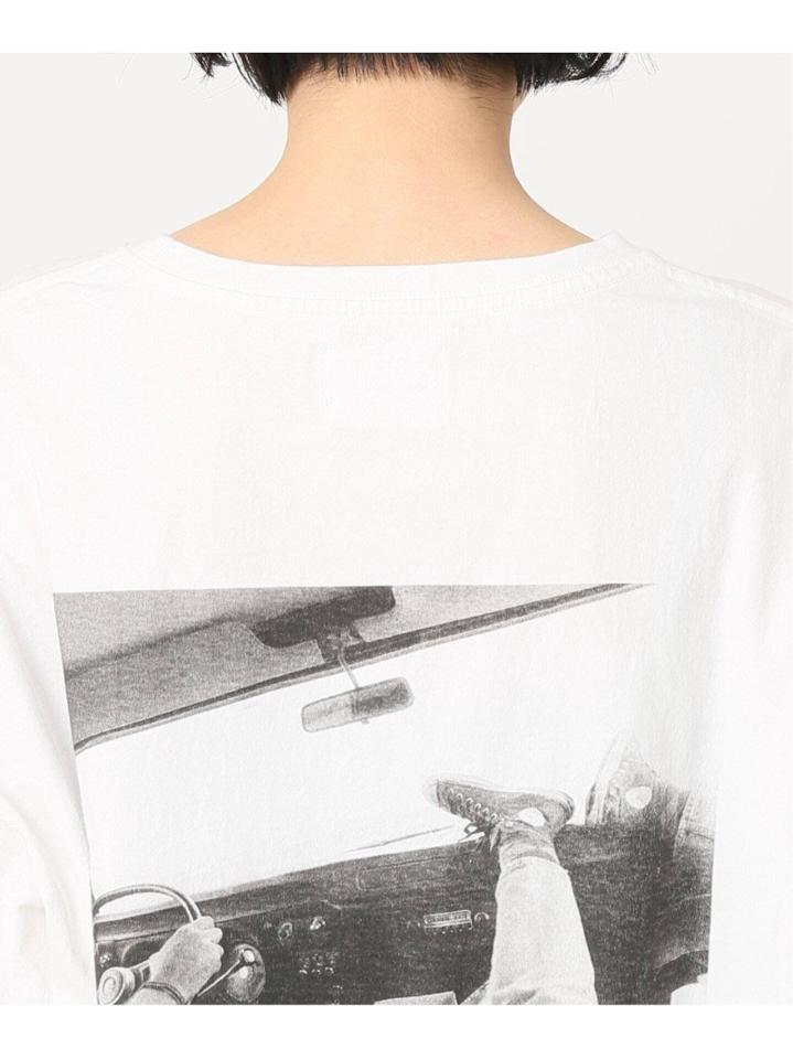 【CAL O LINE/キャルオーライン】 FEET IN VAN WINDOW SS TEE:Tシャツ◆（JOURNAL STANDARD L'ESSAGE）