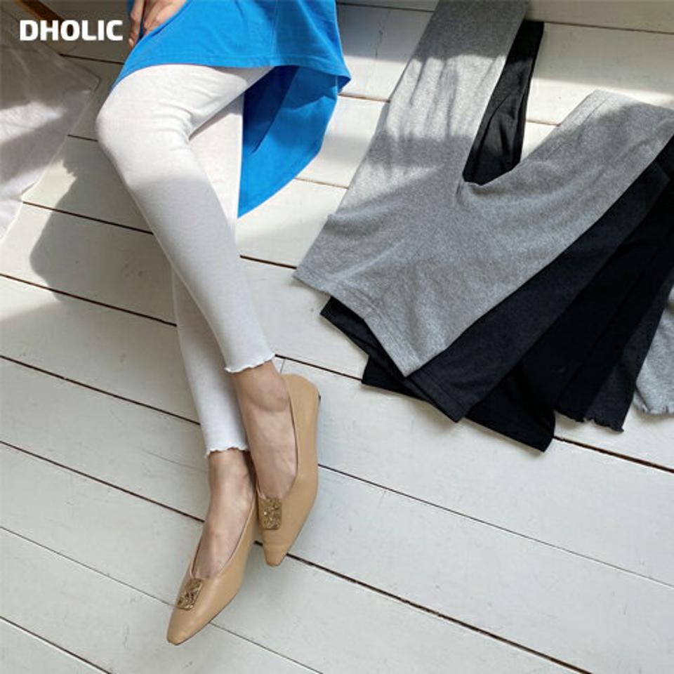 ウェーブヘムレギンス・全4色・t67759 レディース 【pt】 レギンス パンツ ズボン ロングパンツ ウェーブ 単色 無地 シンプル 可愛い かわいい 春 秋 韓国ファッション ハイホリHIHOLLI