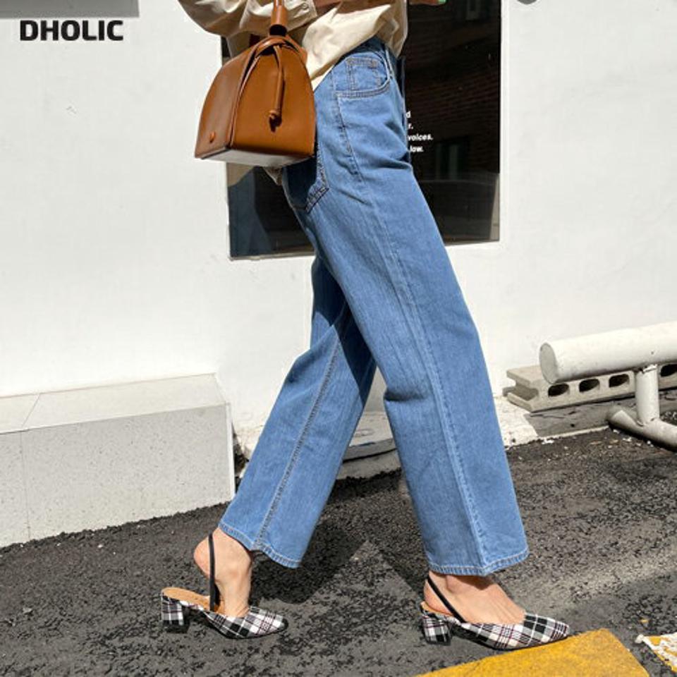 ハイウエストワイドデニムパンツ・全2色・t63303 レディース 【pt】 韓国 ファッション ボトムス ロング ロングパンツ デニム デニムパンツ ワイドデニム ハイウエスト 足長 美脚 体型カーバー 10分丈 十分丈 カジュアル デイリー 夏 春
