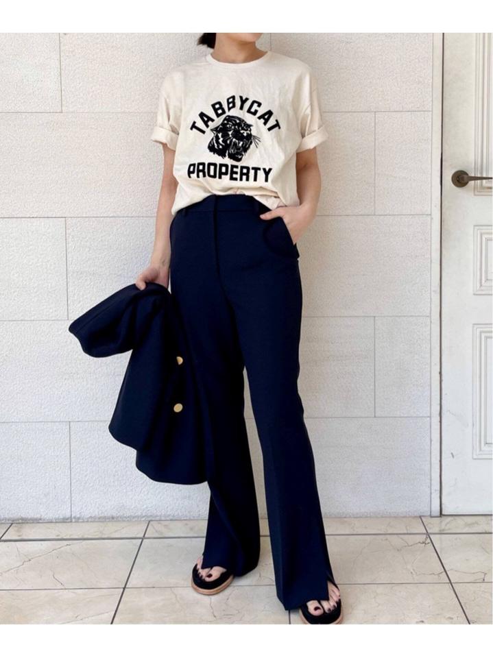 <<追加>>【Mixta/ミクスタ】別注 TABBY CAT PROPERTY TEE:Tシャツ◆（JOURNAL STANDARD L'ESSAGE）