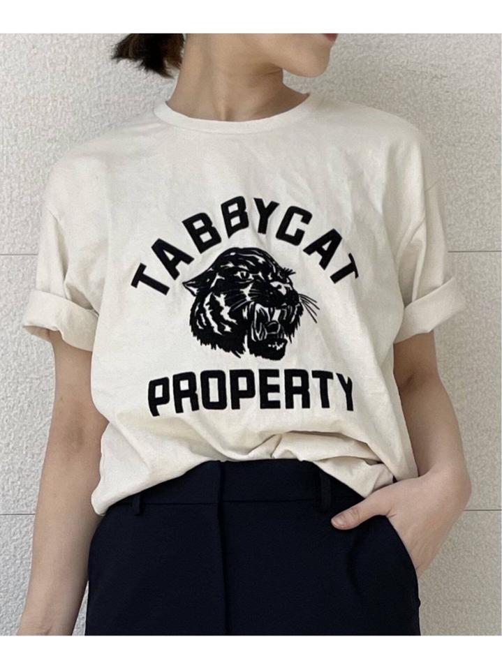 <<追加>>【Mixta/ミクスタ】別注 TABBY CAT PROPERTY TEE:Tシャツ◆（JOURNAL STANDARD L'ESSAGE）