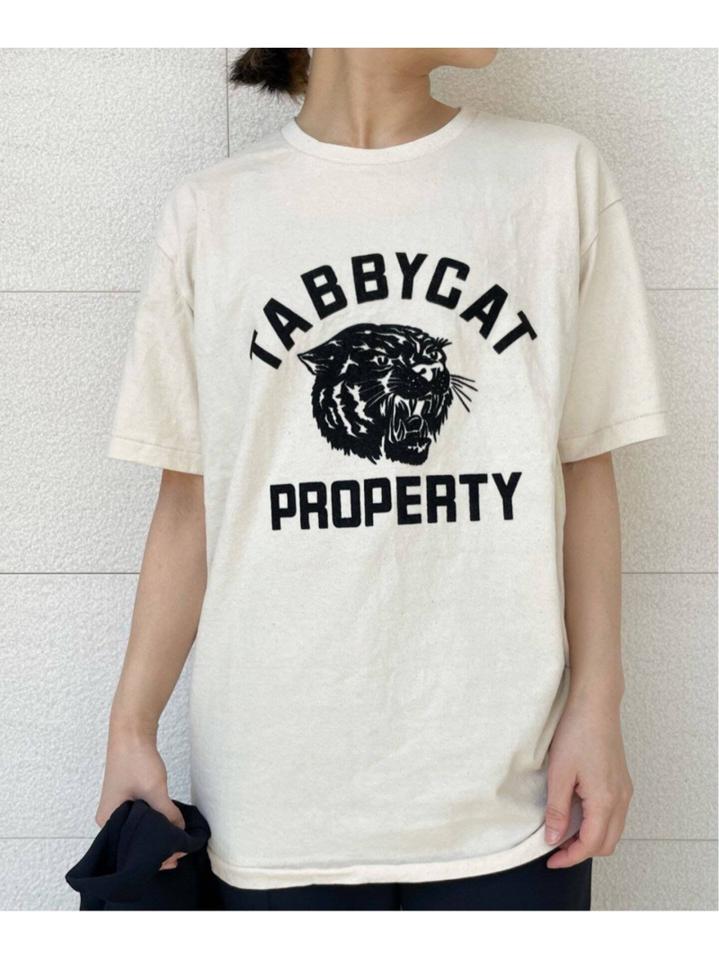 <<追加>>【Mixta/ミクスタ】別注 TABBY CAT PROPERTY TEE:Tシャツ◆（JOURNAL STANDARD L'ESSAGE）