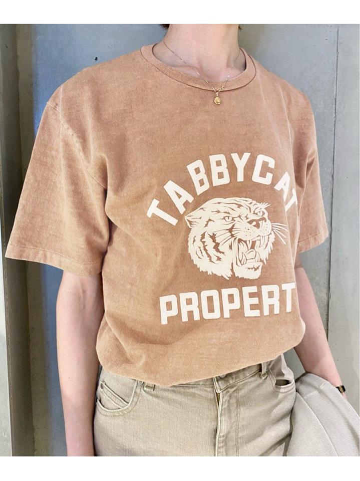 <<追加>>【Mixta/ミクスタ】別注 TABBY CAT PROPERTY TEE:Tシャツ◆（JOURNAL STANDARD L'ESSAGE）