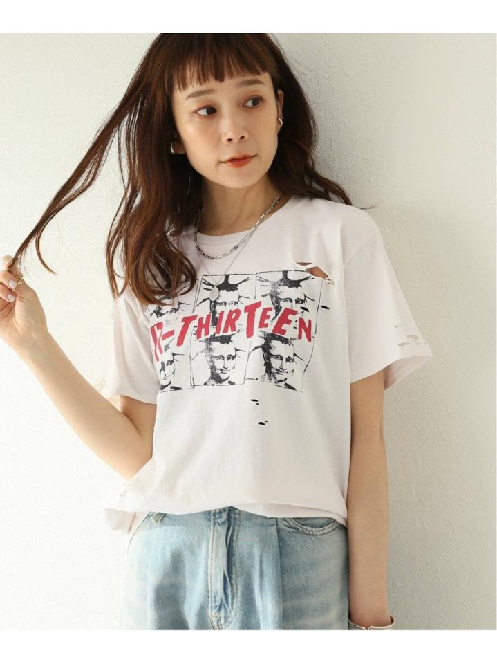 【R13/アールサーティーン】MONA LISA BOY TEE:Tシャツ