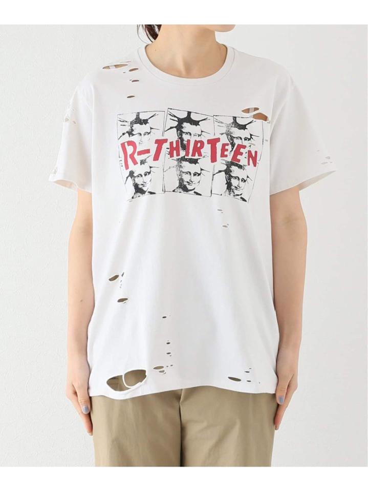 【R13/アールサーティーン】MONA LISA BOY TEE:Tシャツ