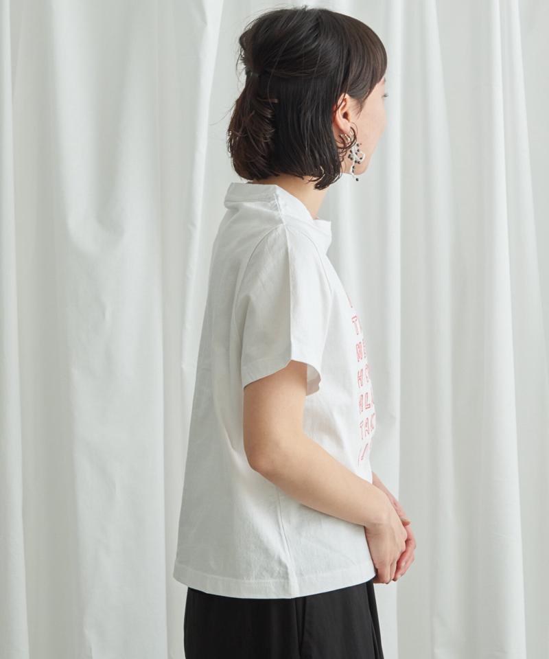 海とコーヒー刺しゅう　Ｔシャツ（Lene non finito）