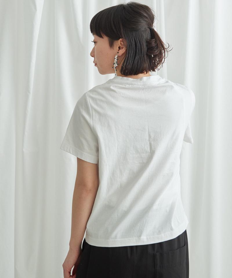 海とコーヒー刺しゅう　Ｔシャツ（Lene non finito）