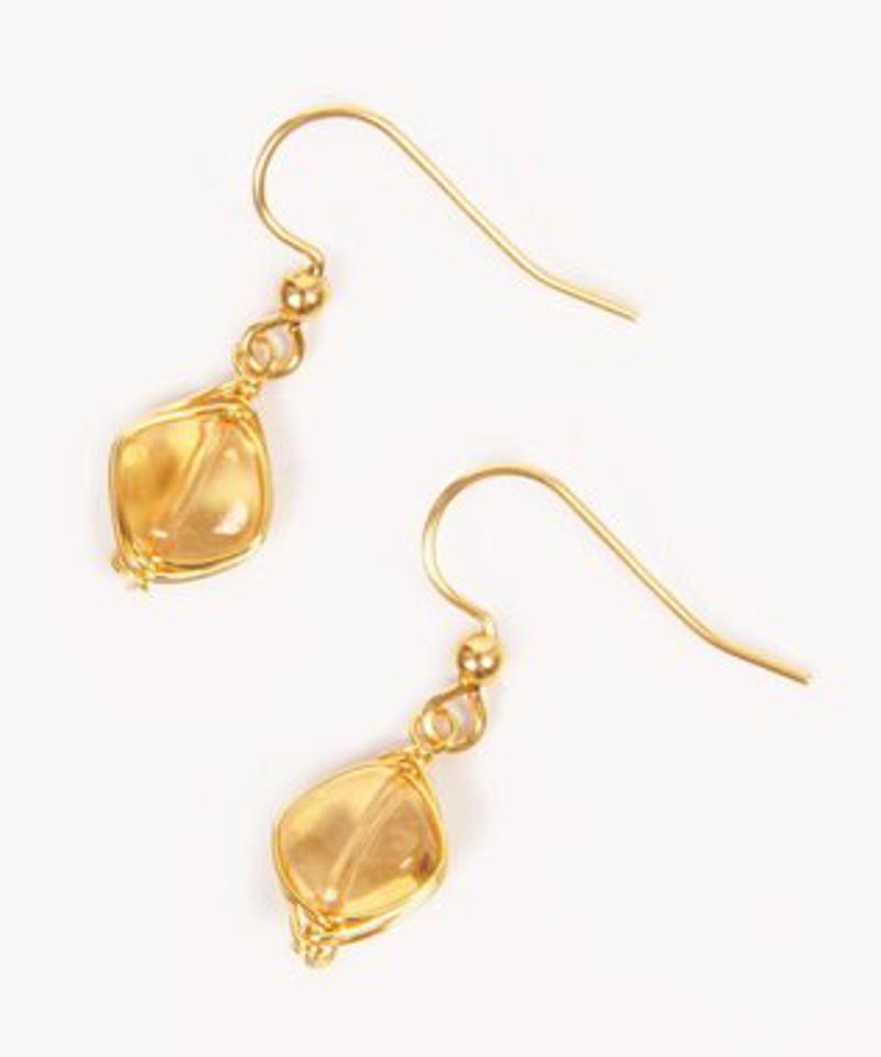 【特別な12誕生石】11月シトリンピアス×ネックレスセット