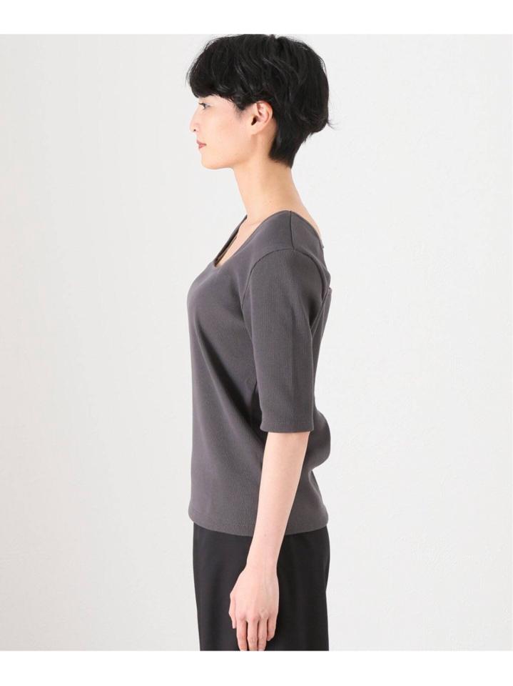 リブスクエアネックTシャツ◆（JOURNAL STANDARD L'ESSAGE）