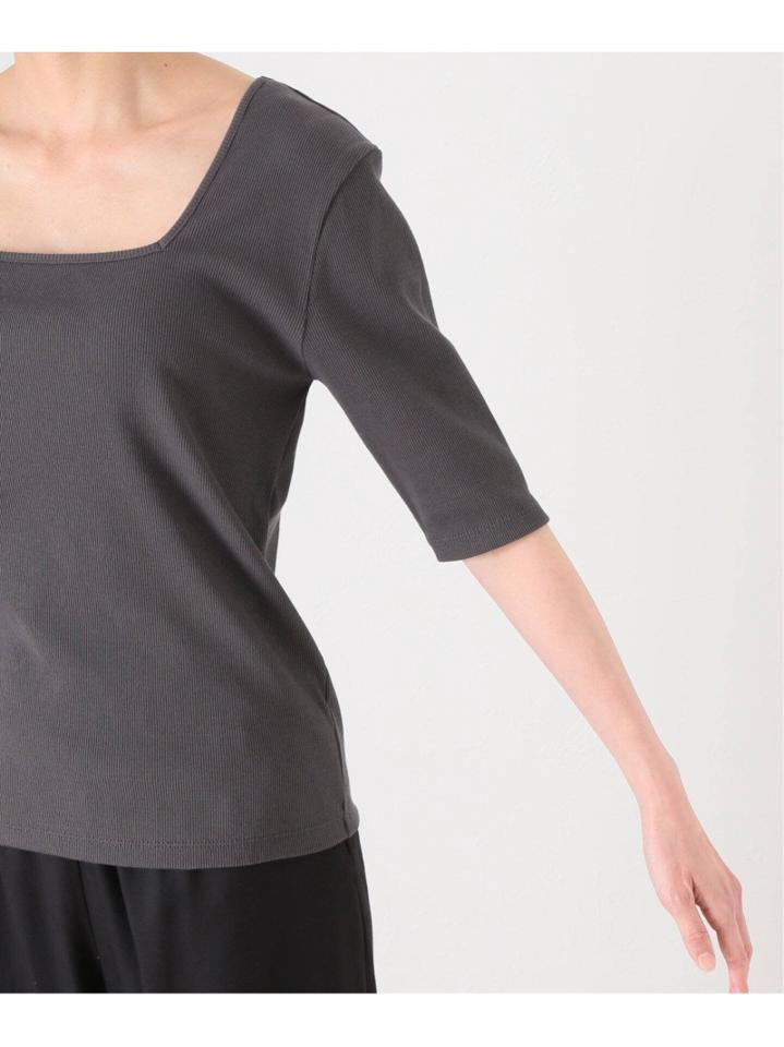 リブスクエアネックTシャツ◆（JOURNAL STANDARD L'ESSAGE）