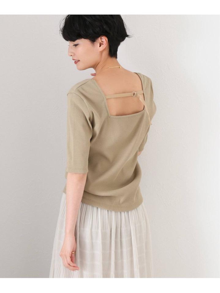 リブスクエアネックTシャツ◆（JOURNAL STANDARD L'ESSAGE）