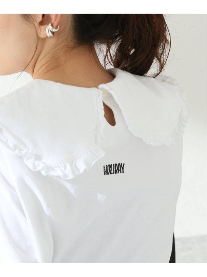【HOLIDAY】SUPER FINE DRY PURITAN COLLOR ロングスリーブトップス