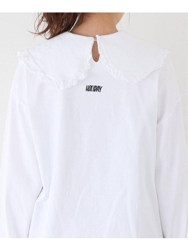 【HOLIDAY】SUPER FINE DRY PURITAN COLLOR ロングスリーブトップス