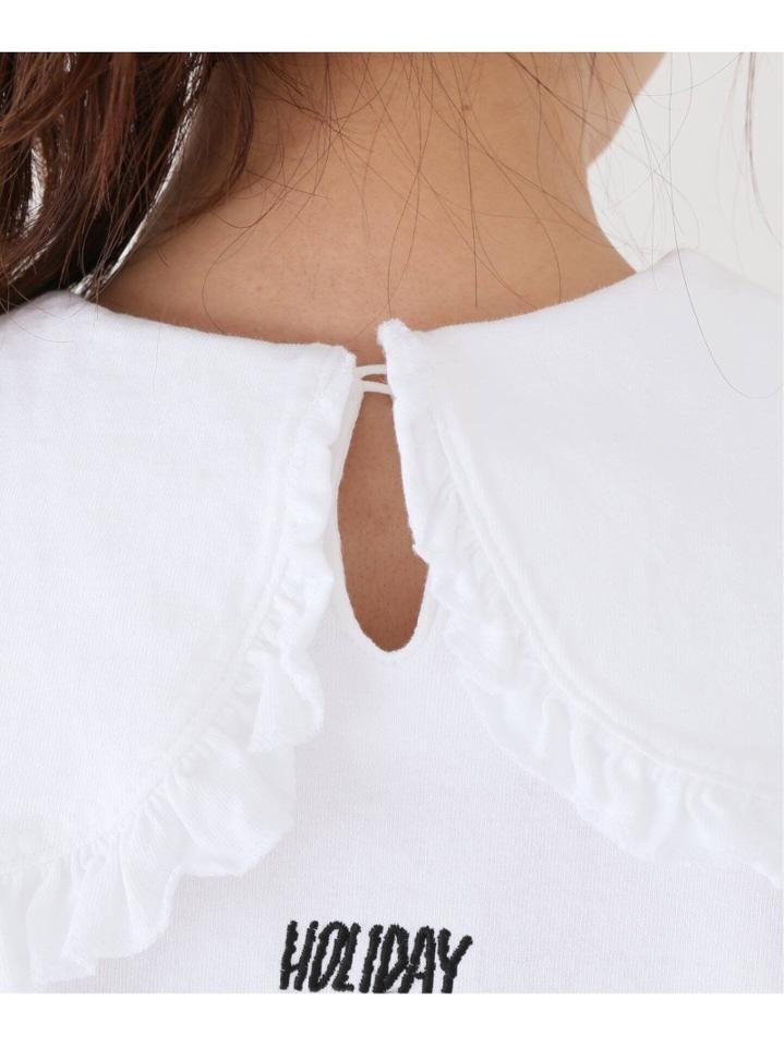 【HOLIDAY】SUPER FINE DRY PURITAN COLLOR ロングスリーブトップス