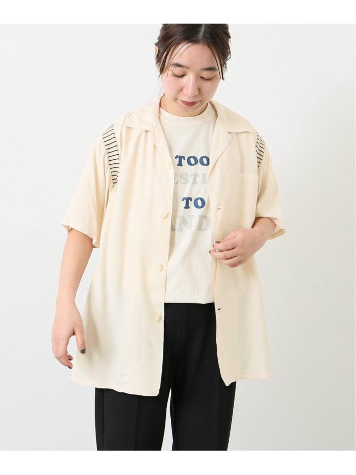 <<予約>>【STYLE EYES】JS別注 S/S  BOWLING SH HOLIZONTAL:シャツ◆