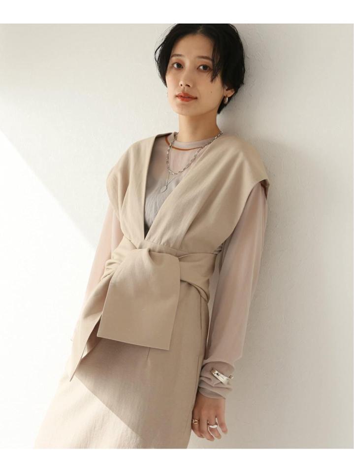 【CLANE/クラネ】 LINE SHEER :ロングスリーブTシャツ