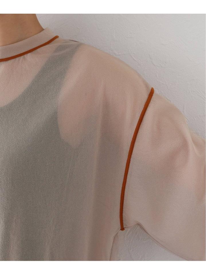 【CLANE/クラネ】 LINE SHEER :ロングスリーブTシャツ