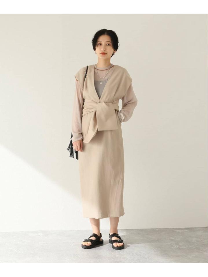 【CLANE/クラネ】 LINE SHEER :ロングスリーブTシャツ