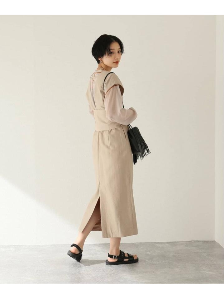 【CLANE/クラネ】 LINE SHEER :ロングスリーブTシャツ