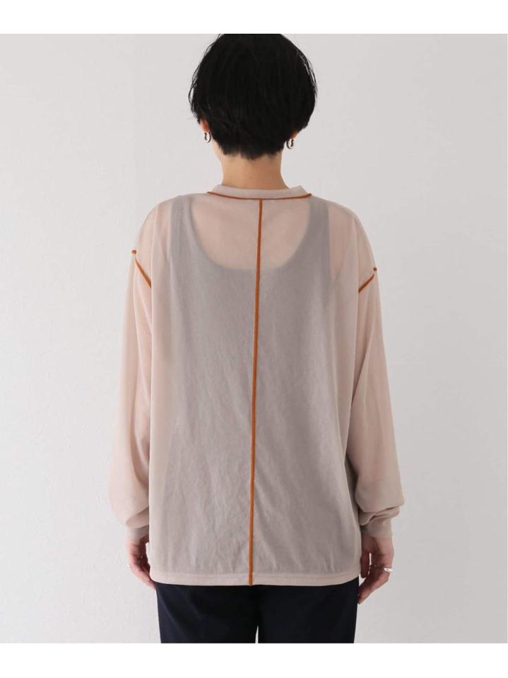 【CLANE/クラネ】 LINE SHEER :ロングスリーブTシャツ