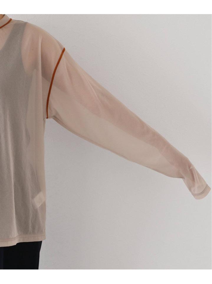【CLANE/クラネ】 LINE SHEER :ロングスリーブTシャツ