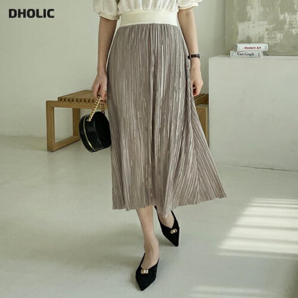 ツイードプリーツワンピース・全2色・b67920 レディース 【ops】 ワンピース ロング ロングワンピース 半袖 ハーフスリーブ ツイード ツイード パフ袖 フェミニン 大人 かわいい 春 夏 韓国 ファッション ハイホリHIHOLLI