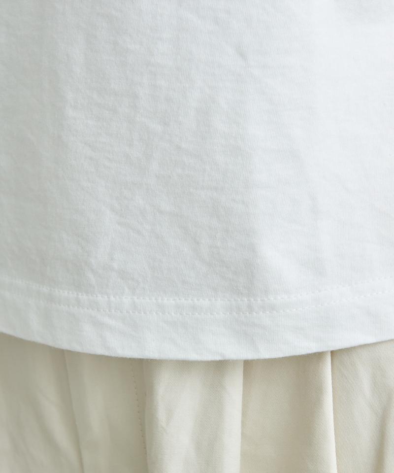 ○チューリップ刺繍　Tシャツ（Lene non finito）