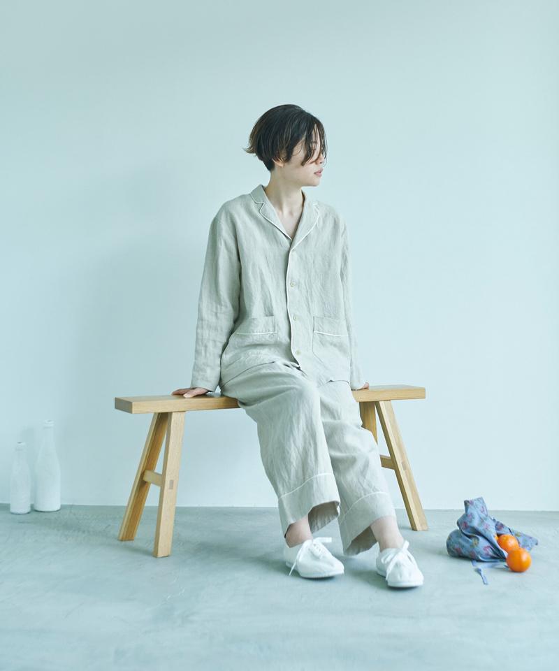 ●【et sort.】 リネンパイピング ブラウス（note et silence.）