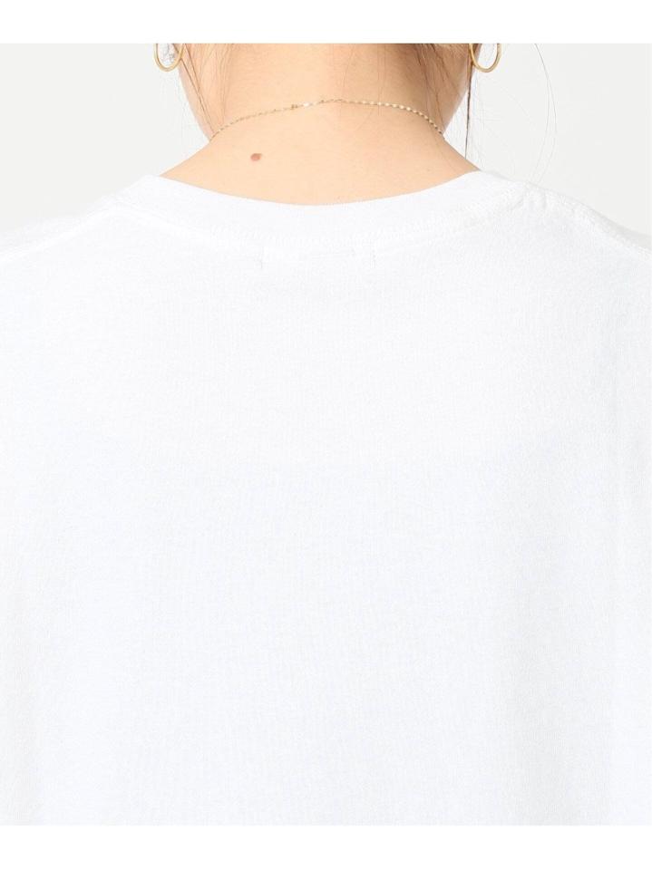 ラウンドヘム ロゴTシャツ