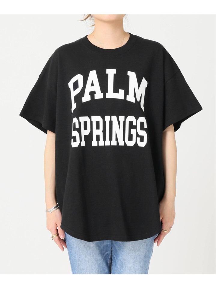 ラウンドヘム ロゴTシャツ