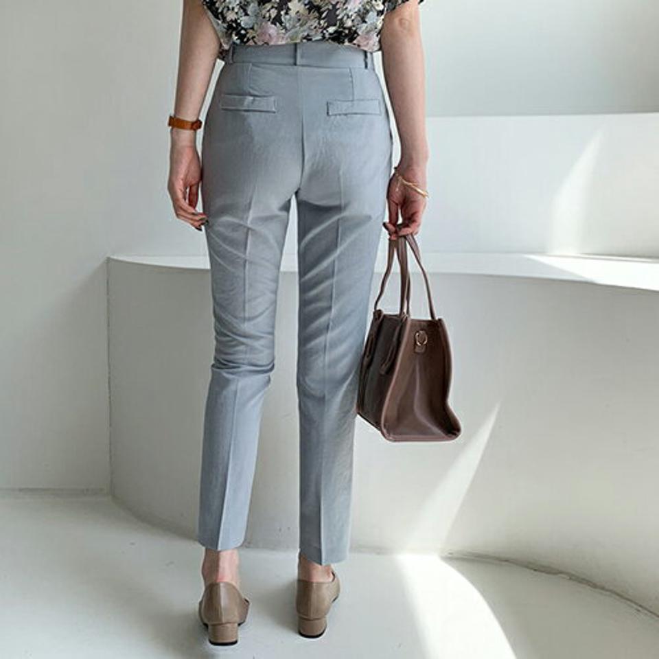 スリムスラックスパンツ・全5色・t67999 レディース 【pt】 パンツ ズボン ロングパンツ スラックス スリム 単色 無地 シンプル ベーシック 大人 きれいめ オフィスカジュアル 高見え カラーパンツ 春 秋 韓国ファッション 人気 ハイホリHIHOLLI