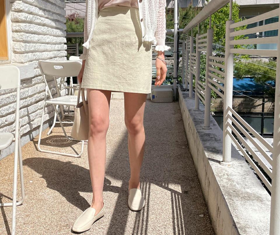 コットンミニスカート・全6色・t61932 レディース 【sk】 韓国 ファッション ボトムス スカート ミニ ミニスカート コットン Aライン 無地 ベーシック カジュアル フェミニン 細身 夏 春