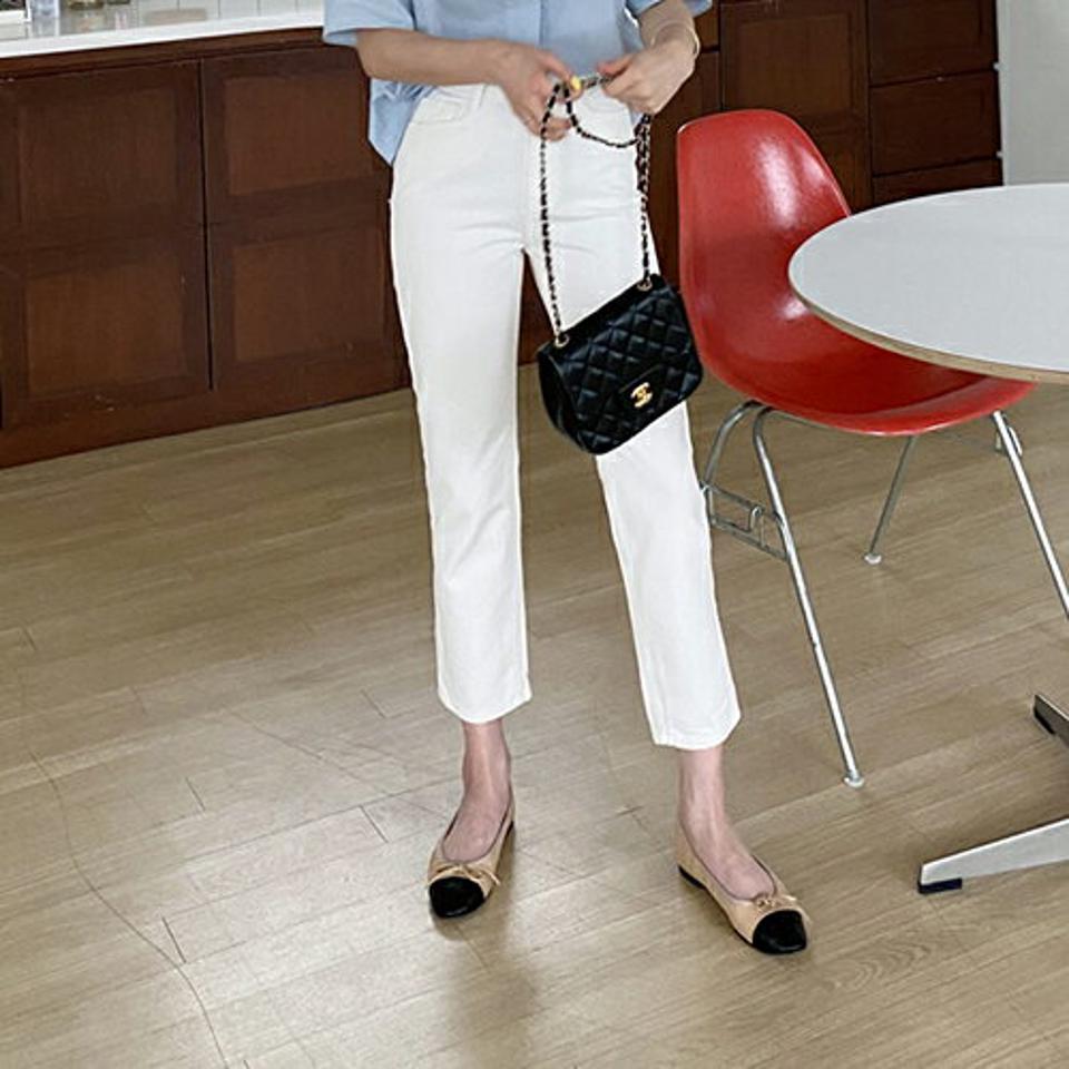 ワイドコットンパンツ・全3色・t63455 レディース 【pt】 韓国 ファッション ボトムス ロング ロングパンツ コットン スリム ワイドパンツ ワイド ストレート 美脚 体型カーバー 10分丈 十分丈 夏 春