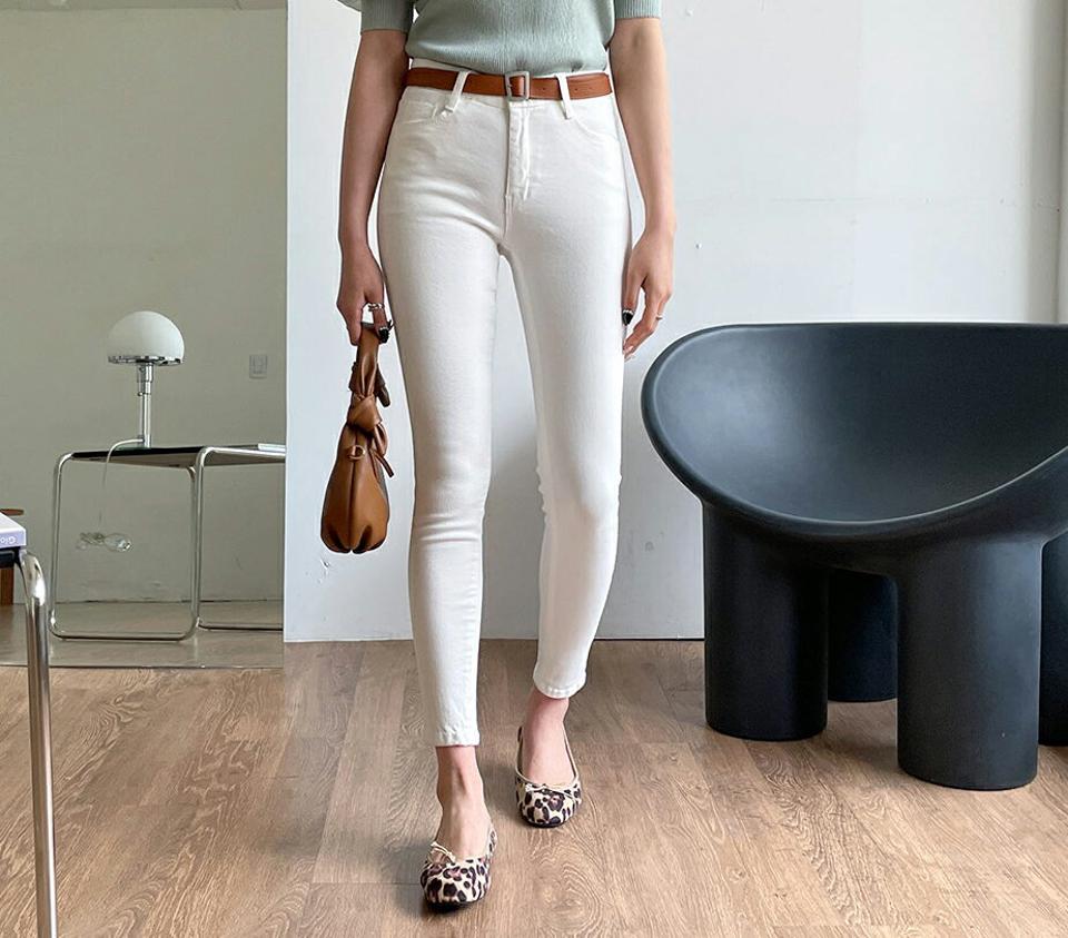 ベーシックスキニーパンツ・全3色・t63877 レディース 【pt】 韓国ファッション ボトムス パンツ ロング ロングパンツ スキニー スリム フィット 細身 10分丈 十分丈 カジュアル デイリー 春 夏 NIJU