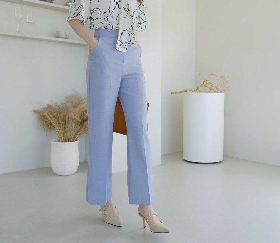 ストレートスラックスパンツ・全3色・t68034 レディース 【pt】 パンツ ズボン ロングパンツ ストレート スラックス 単色 無地 シンプル ベーシック 大人 きれいめ オフィスカジュアル 春 秋 韓国 ファッション ハイホリHIHOLLI