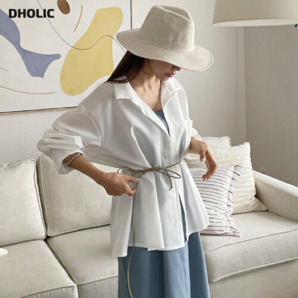 ルーズフィットシャツ・全4色・t65260 レディース 【bl】【韓国 ファッション トップス シャツ 長袖 アンバランス ルーズ ゆったり 体型カバー スリム ベーシック 細身 夏 春】