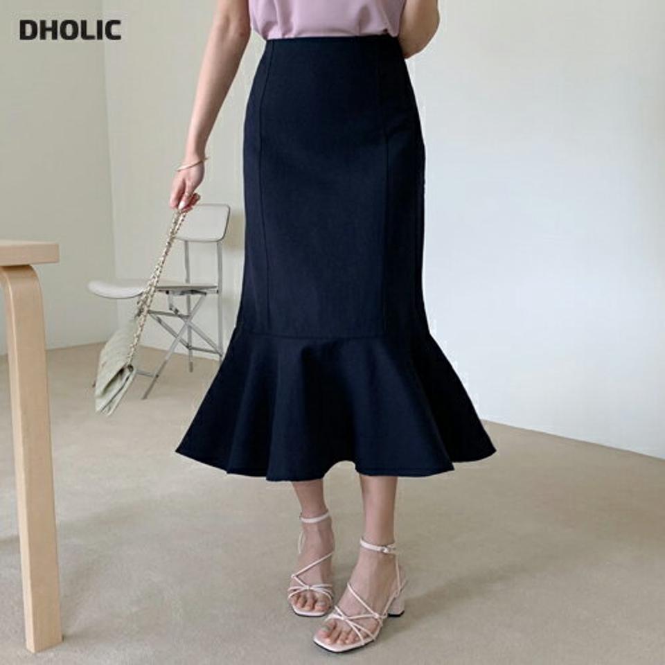 【只今20%OFF】リネン混フレアヘムスカート・全4色・b68125 レディース 【sk】【スカート ロング ロングスカート フレア リネン 単色 無地 シンプル フェミニン 大人 春 秋 韓国 ファッション】【ハイホリHIHOLLI】【LN】