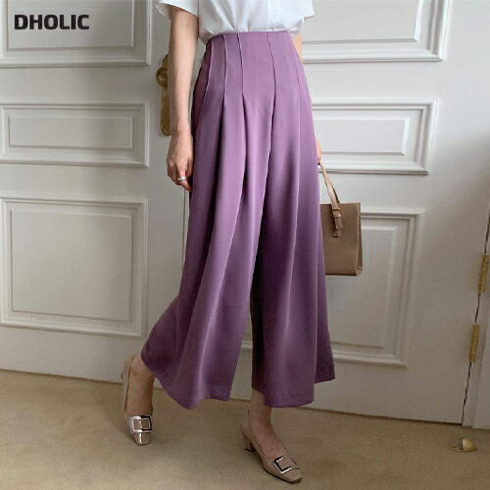 ツータックフレアパンツ・全3色・t68123 レディース 【pt】 パンツ ズボン ロングパンツ タック フレア 単色 無地 シンプル カジュアル 大人 きれいめ 春 秋 韓国 ファッション ハイホリHIHOLLI