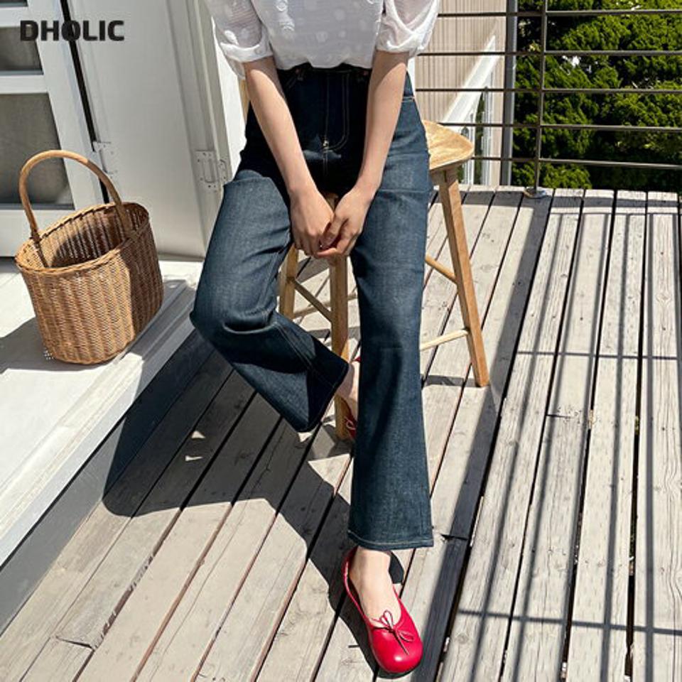 ワイドノンウォッシュデニムパンツ・全1色・t63964 レディース 【pt】 韓国 ファッション ボトムス パンツ ロング ロングパンツ ワイドデニム デニム 美脚 スリム 細身 体型カーバー 10分丈 十分丈 カジュアル 春 夏 NIJU