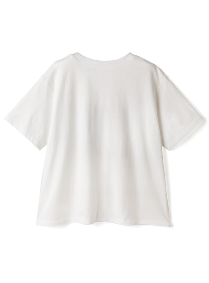 ボックスプリントテディベアTシャツ