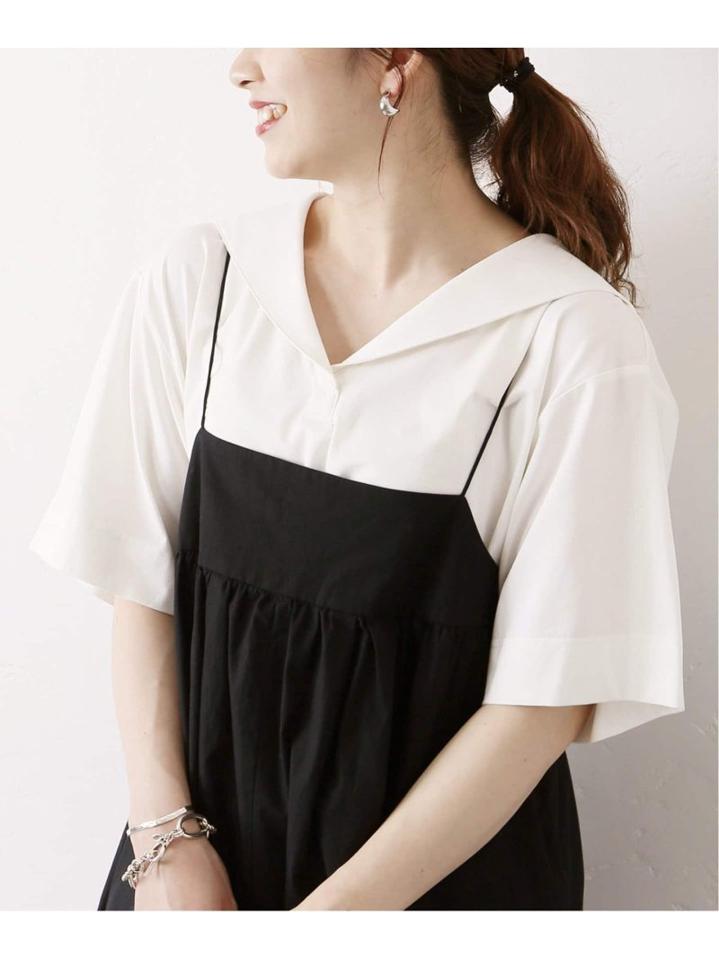 シルキーセーラーカラーTee◆