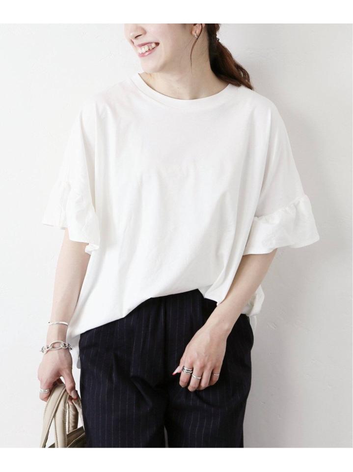 ギャザースリーブポンチョTee◆