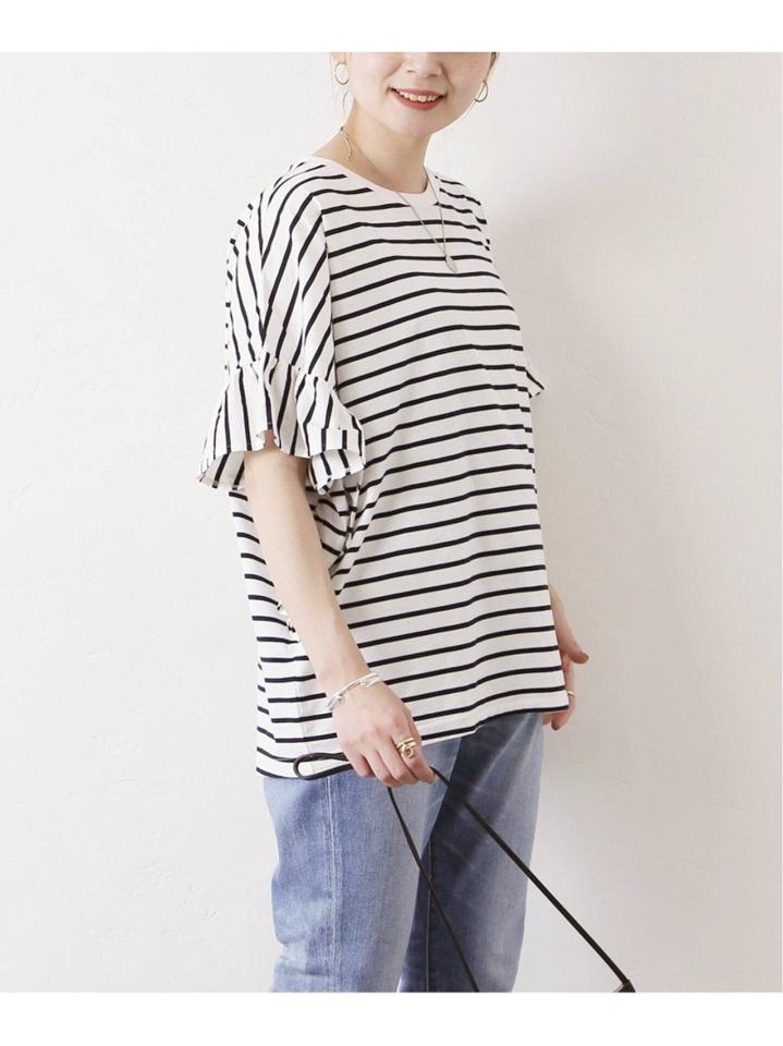 ギャザースリーブポンチョTee◆